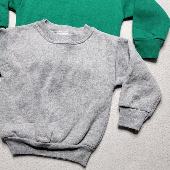 Vintage Garanimals Crewneck Sweatshirt Kids Size 2T Gray Pullover Bundle of 2 - Picture 2 of 9